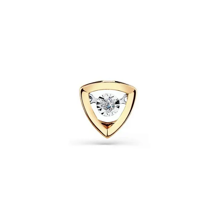 Подвеска бегунок из комбинированного золота