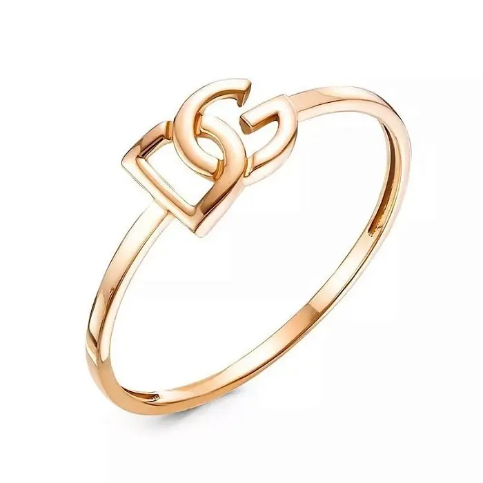 Кольцо декоративное из красного золота