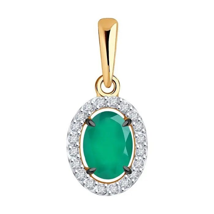 Подвеска декоративная из красного золота