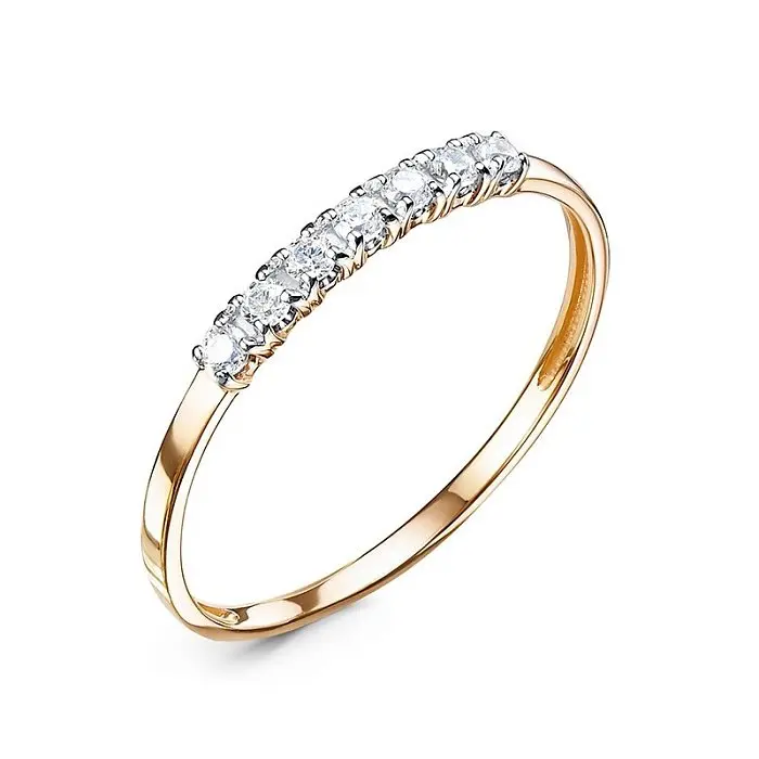 Кольцо декоративное из красного золота