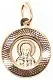 Подвеска икона из комбинированного золота