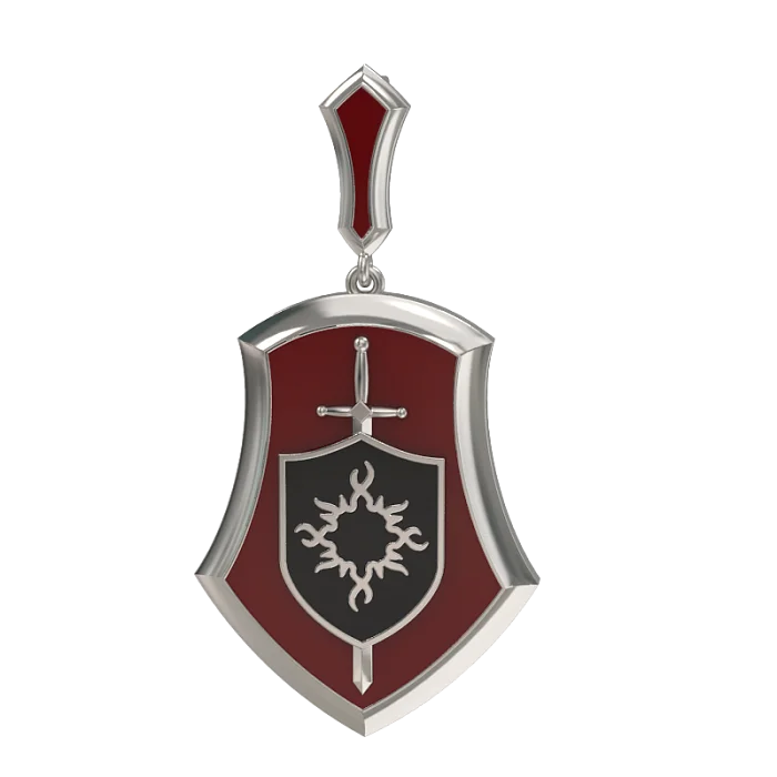 Подвеска мужская из серебра