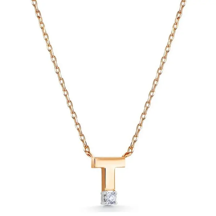 Цепь колье из комбинированного золота