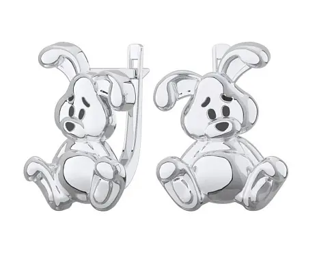 Серьги детские из серебра