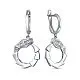 Серьги подвесные из серебра