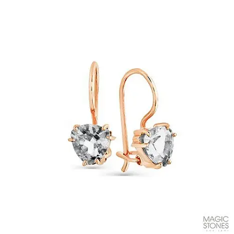Серьги детские из красного золота