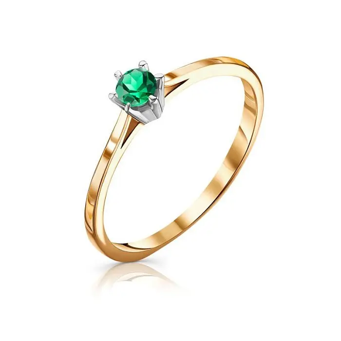 Кольцо декоративное из комбинированного золота