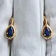Серьги с английским замком из красного золота