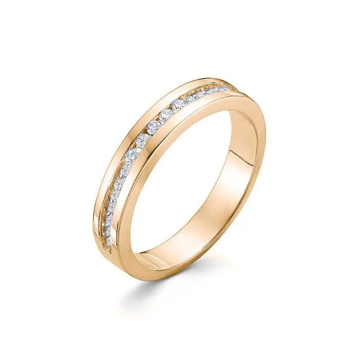 Кольцо декоративное из красного золота