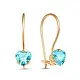 Серьги детские из красного золота