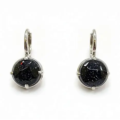 Серьги с английским замком из серебра