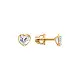 Серьги пуссеты из красного золота