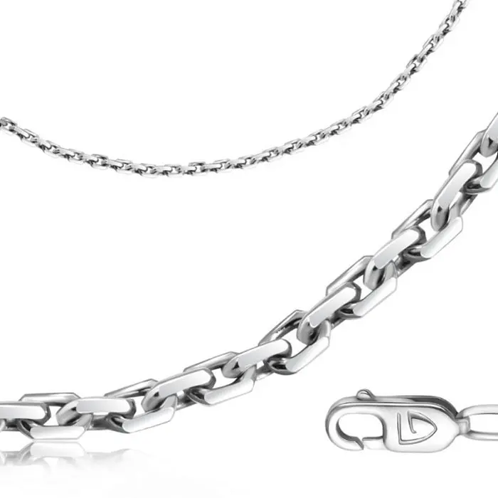 Цепь из белого золота