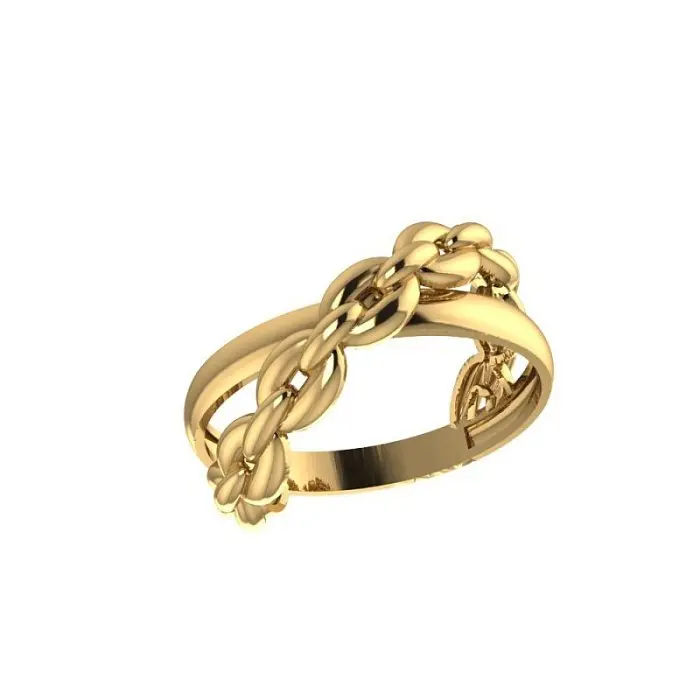 Кольцо декоративное из красного золота