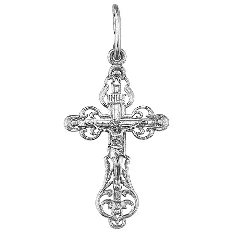 Подвеска крест из серебра