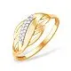 Кольцо декоративное из красного золота