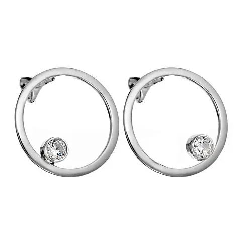 Серьги пуссеты из серебра