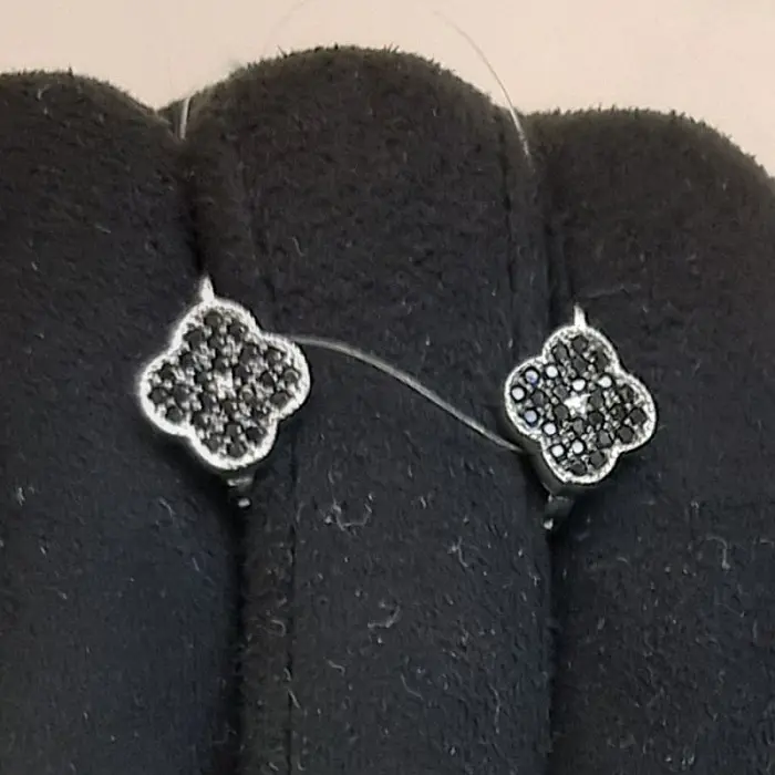 Серьги с английским замком из серебра