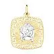 Подвеска знак зодиака из комбинированного золота
