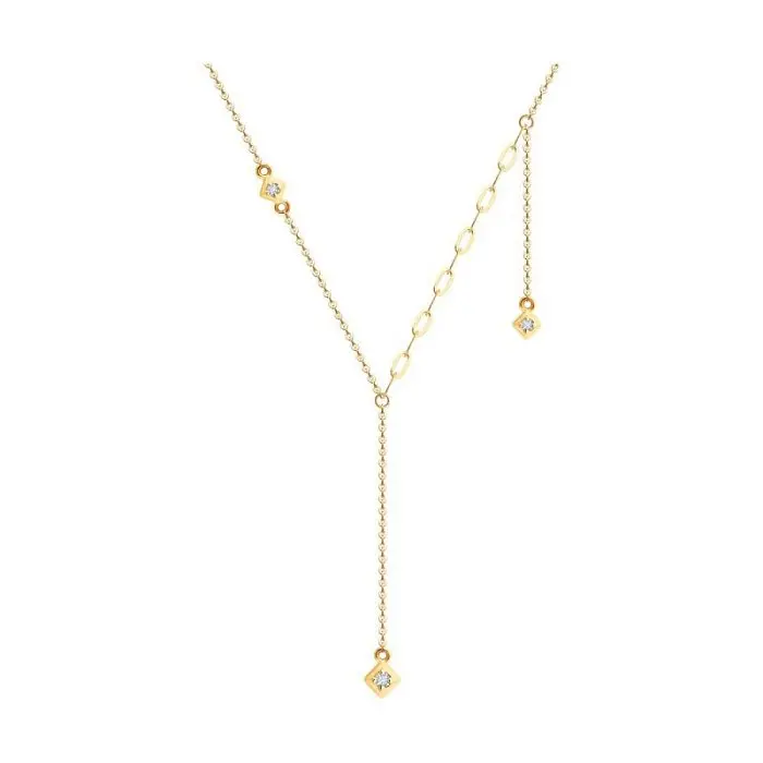 Цепь колье из красного золота