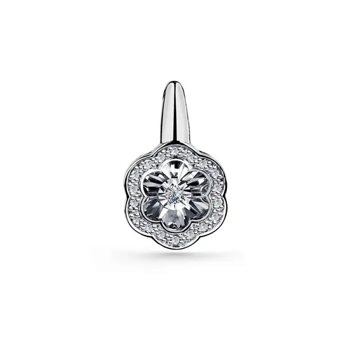 Подвеска декоративная из белого золота