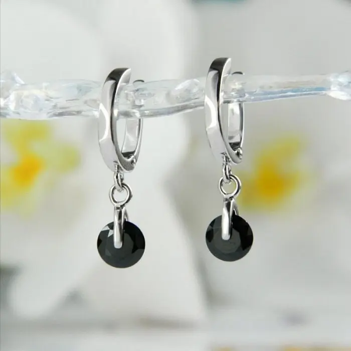 Серьги подвесные из серебра