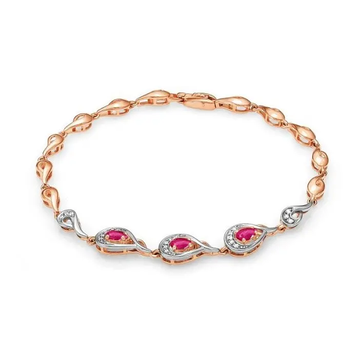 Браслет декоративный из белого золота