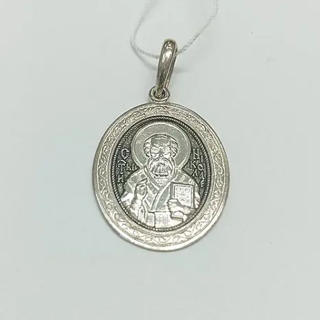 Подвеска икона из серебра