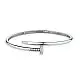 Браслет жесткий из белого золота