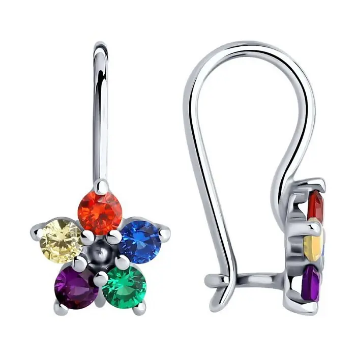 Серьги детские из серебра