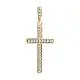 Подвеска декоративный крест из позолоты