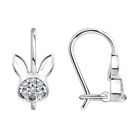 Серьги детские из серебра
