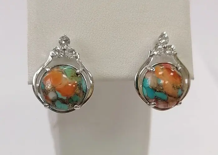 Серьги с английским замком из серебра