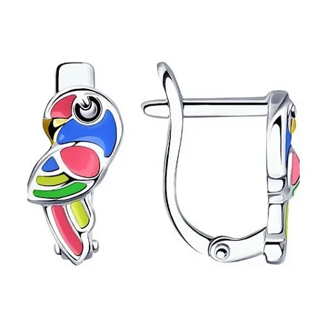 Серьги детские из серебра