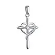 Подвеска декоративный крест из серебра