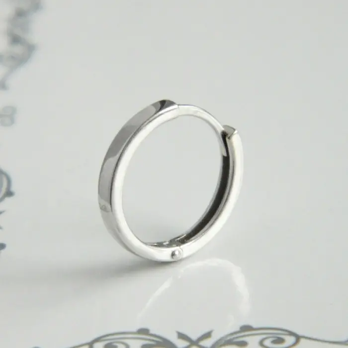 Серьги конго из серебра