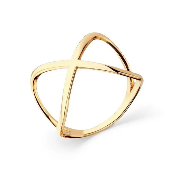 Кольцо декоративное из красного золота