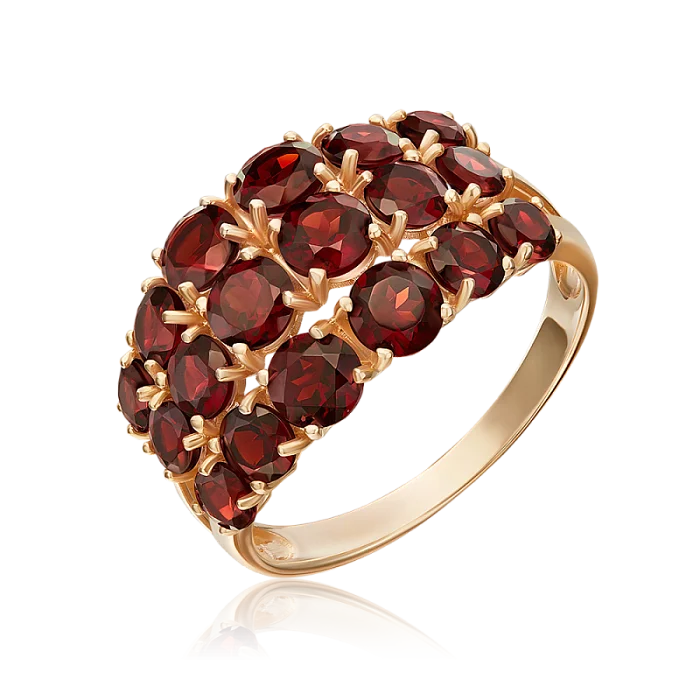 Кольцо декоративное из красного золота