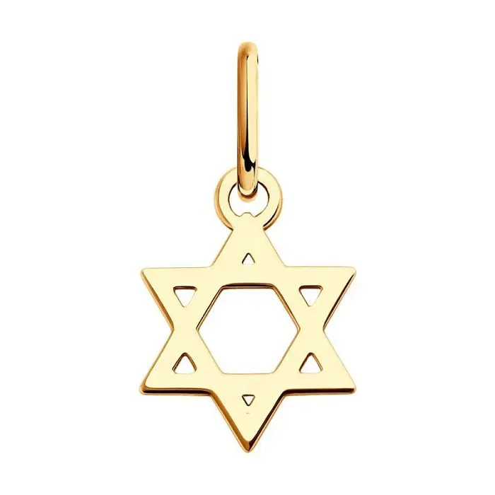 Подвеска декоративная из красного золота