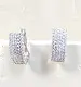 Серьги с английским замком из серебра