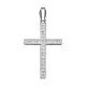 Подвеска декоративный крест из серебра