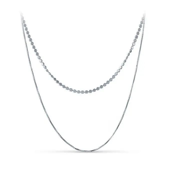 Цепь колье из серебра