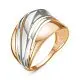 Кольцо декоративное из комбинированного золота