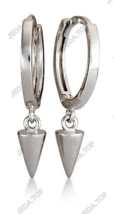 Серьги подвесные из серебра