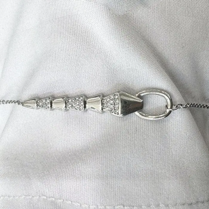 Браслет декоративный из серебра