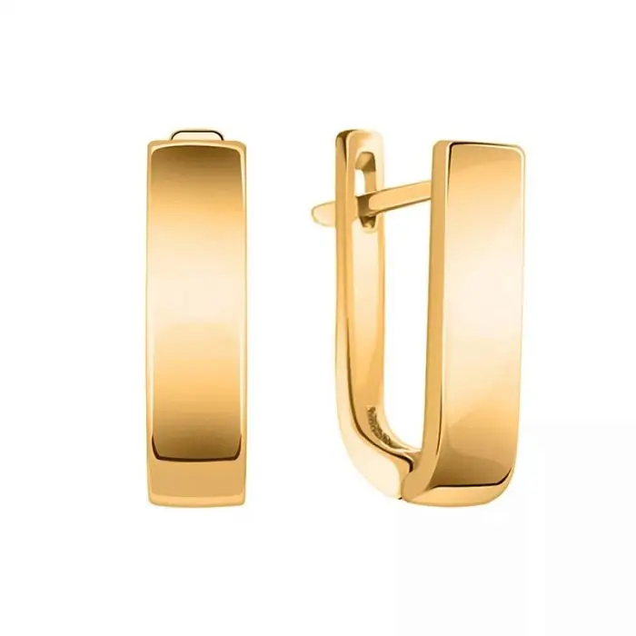 Серьги детские из красного золота