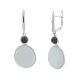 Серьги подвесные из серебра