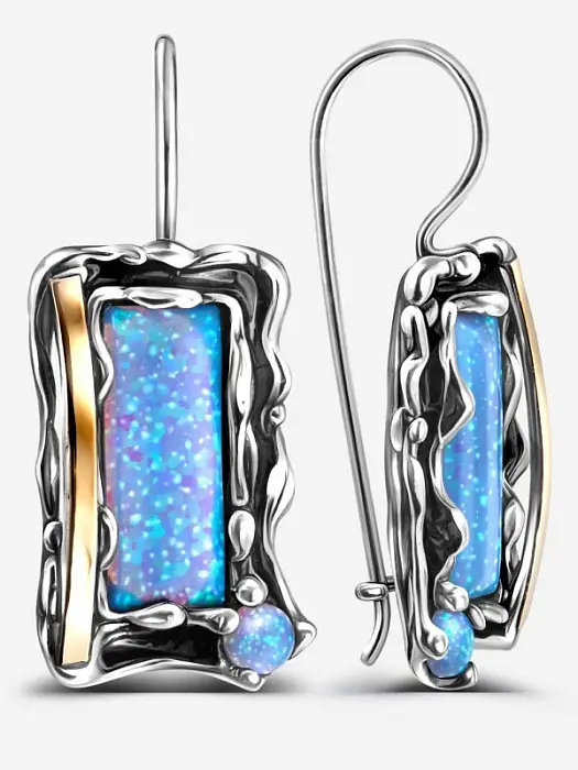 Серьги петельки из серебра