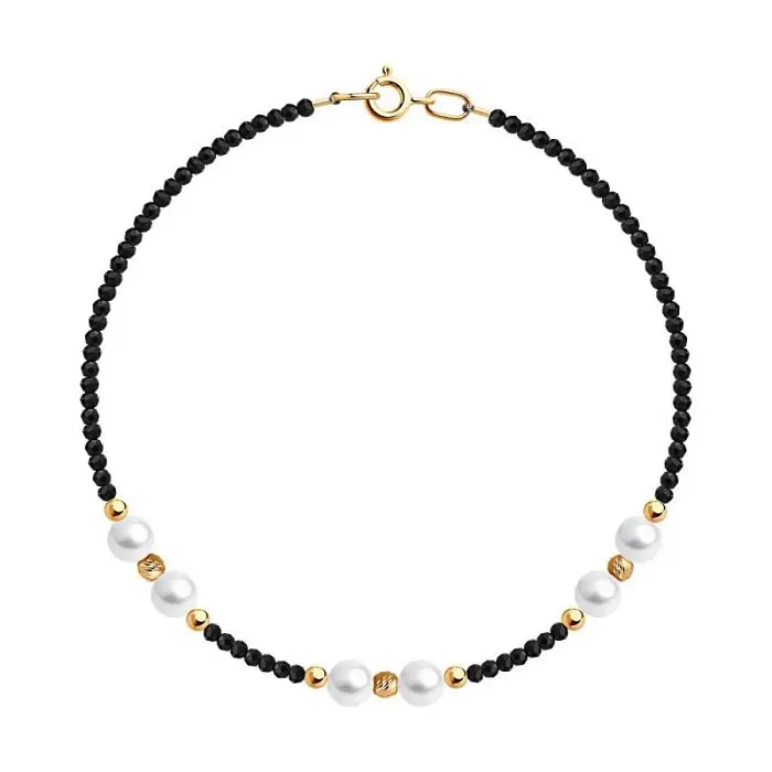 Браслет декоративный из красного золота