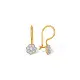 Серьги детские из красного золота